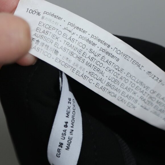 Zara High Waist Pleated Cargo Dress Pants With Oversized Button Detail Size 4 - Picture 7 of 7